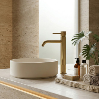 REA Kúpeľňová batéria Lungo Stripe Brush Gold REA-B8051