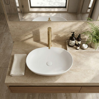 REA Kúpeľňová batéria Lungo Stripe Brush Gold REA-B8051