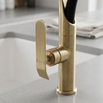 REA Kuchynská batéria CASTOR - gold brush REA-B4321