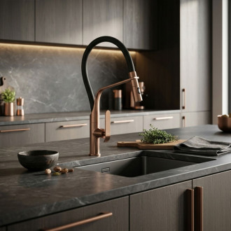 REA Kuchynská batéria CASTOR - Copper Brush REA-B4320