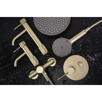 REA Kúpeľňová batéria Lungo Stripe Brush Gold Low REA-B8050