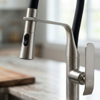 REA Kuchynská batéria CASTOR - Brush Nickel REA-B4322