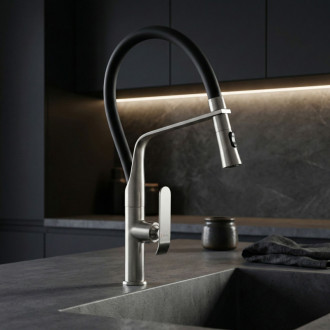 REA Kuchynská batéria CASTOR - Brush Nickel REA-B4322