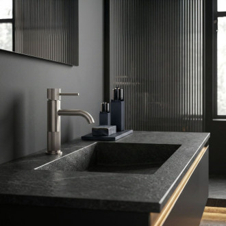 REA Kúpeľňová batéria Lungo Stripe Brush Nickel Low REA-B8052