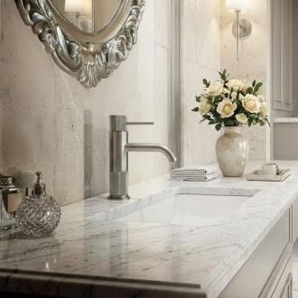 REA Kúpeľňová batéria Lungo Stripe Brush Nickel Low REA-B8052