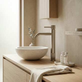 REA Kúpeľňová batéria Lungo Stripe Brush Nickel REA-B8053