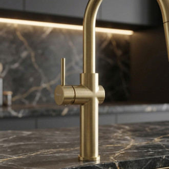 REA Kuchynská batéria Fresh High Gold Brush REA-B7201