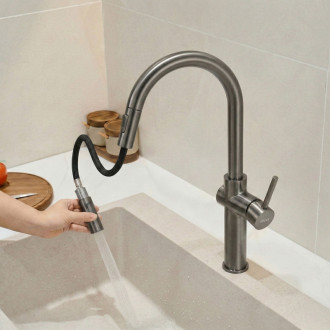 REA Kuchynská batéria Fresh High Gold Brush REA-B7202