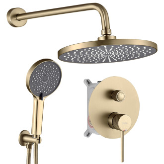 REA Podomietková sprchová sada Lungo Stripe Gold Brush + BOX REA-P9492