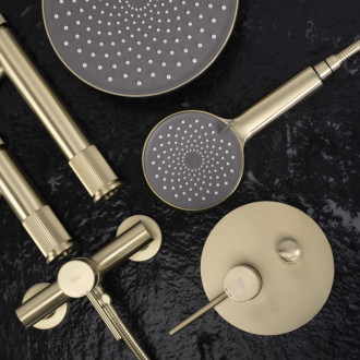 REA Podomietková sprchová sada Lungo Stripe Gold Brush + BOX REA-P9492