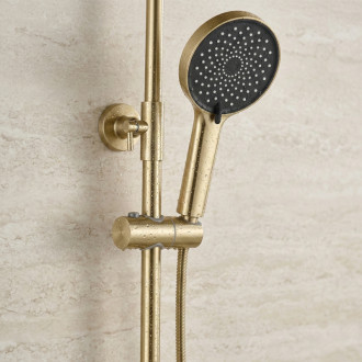 REA Sprchový set Lungo Stripe Brush Gold REA-P9490