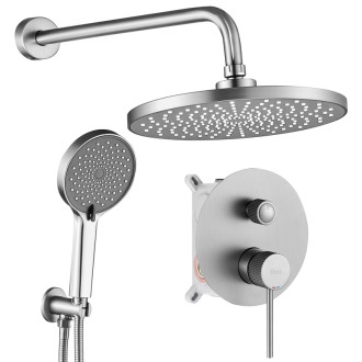 REA Podomietková sprchová sada Lungo Stripe Nickel Brush + BOX REA-P9493