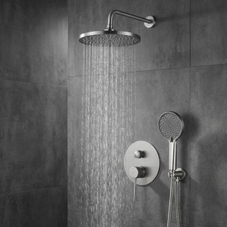 REA Podomietková sprchová sada Lungo Stripe Nickel Brush + BOX REA-P9493