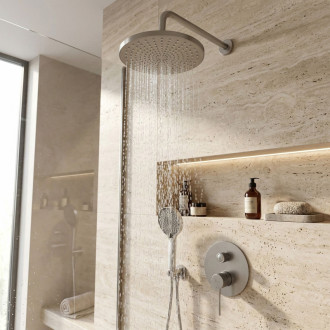 REA Podomietková sprchová sada Lungo Stripe Nickel Brush + BOX REA-P9493