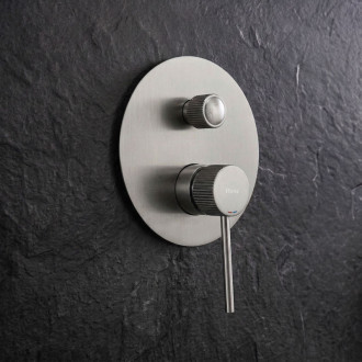 REA Podomietková sprchová sada Lungo Stripe Nickel Brush + BOX REA-P9493