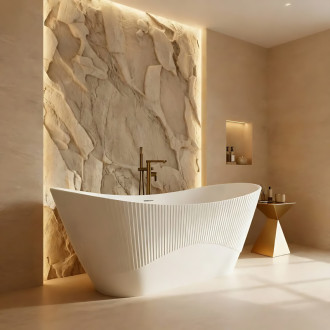 REA Voľne stojaca akrylátová vaňa ATENA 170 KPL-W8127