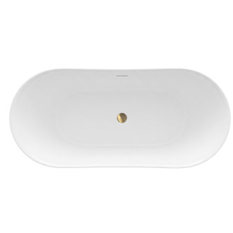 REA Voľne stojaca akrylátová vaňa Lusso Slim 170 KPL-W7504