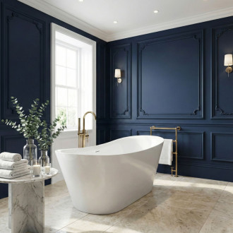 REA Voľne stojaca akrylátová vaňa Lusso Slim 170 KPL-W7504