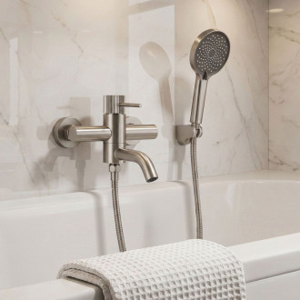 REA Vaňová batéria Lungo Stripe Brush Nickel REA-B8057