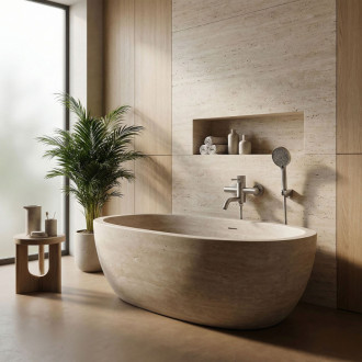 REA Vaňová batéria Lungo Stripe Brush Nickel REA-B8057