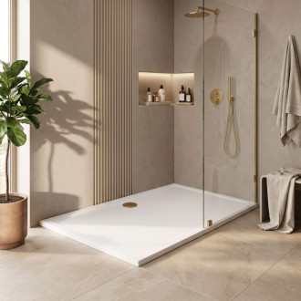 REA Sprchová akrylová vanička Savoy 80x100 - biela KPL-05332