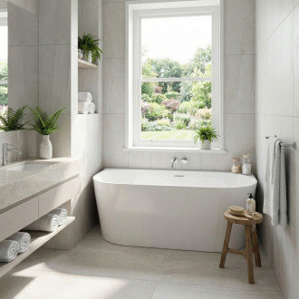 REA Akrylátová vaňa CAPRI SLIM 150cm KPL-W6503