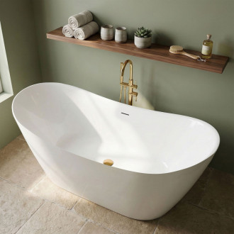 REA Voľne stojaca vaňa FERRANO Slim 150 KPL-W8080