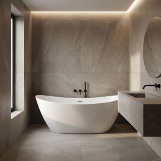 REA Voľne stojaca vaňa FERRANO Slim 160 KPL-W6081