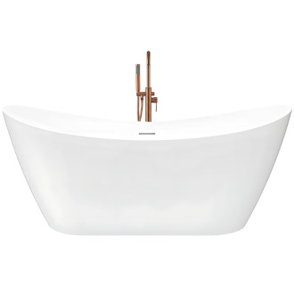 REA Voľne stojaca vaňa FERRANO Slim 160 KPL-W7081