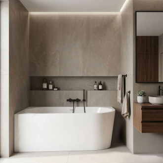 REA Rohová akrylová vaňa SYDNEY BELLANTO LEFT 150cm KPL-W8250