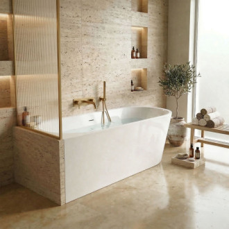 REA Rohová akrylová vaňa SYDNEY BELLANTO LEFT 160cm KPL-W6252