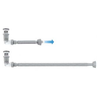 REA Umývadlový sifón s univerzálnym výpustom click-clack Flow Gold REA-A9491