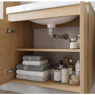 REA Umývadlový sifón s univerzálnym výpustom click-clack Flow Brush Nickel REA-A9495