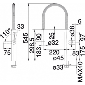 Blanco CULINA - S 517597 Batéria chróm