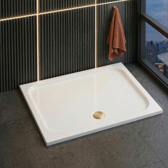 REA Sprchová akrylová vanička Belmond White 80x100 KPL-14372