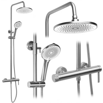 REA Sprchový set Rivo Brush Nickel REA-P9498