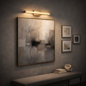 REA Nástenné svietidlo LED 42CM APP1851-1W BRUSH GOLD OSW-66005