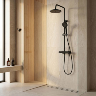 REA Sprchový set Rivo Black REA-P9499