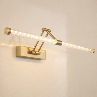 REA Kúpeľňové nástenné LED svietidlo APP1900-1W 60cm BRUSH GOLD OSW-66055