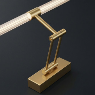 REA Kúpeľňové nástenné LED svietidlo APP1900-1W 60cm BRUSH GOLD OSW-66055