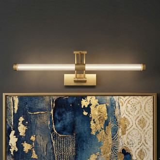 REA Kúpeľňové nástenné LED svietidlo APP1900-1W 60cm BRUSH GOLD OSW-66055