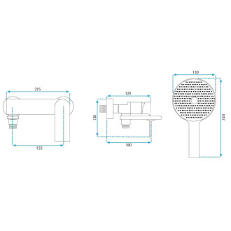 REA Kúpeľňová batéria Prime Chrome REA-B6749