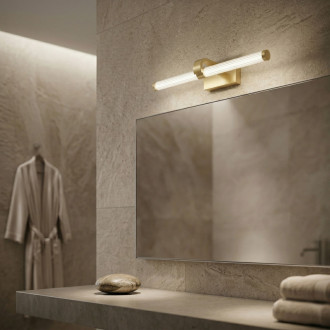 REA Kúpeľňové nástenné LED svietidlo APP1885-1W 40cm BRUSH GOLD OSW-66040