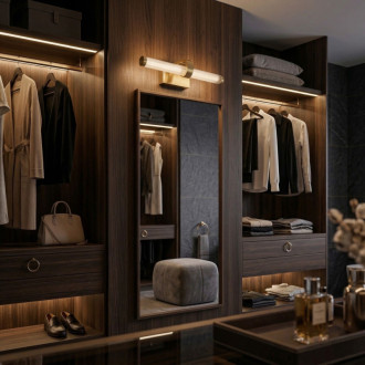 REA Kúpeľňové nástenné LED svietidlo APP1885-1W 40cm BRUSH GOLD OSW-66040