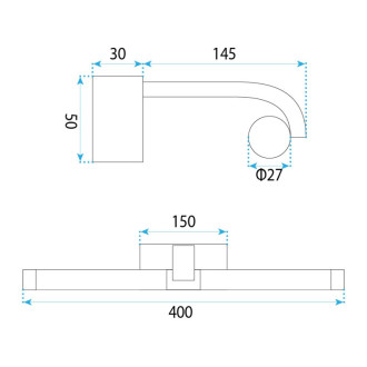 REA Kúpeľňové nástenné LED svietidlo APP1881-1W 40cm CHROME OSW-66036