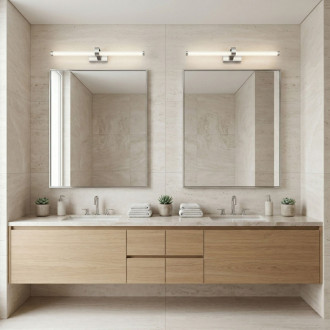 REA Kúpeľňové nástenné LED svietidlo APP1882-1W 60cm CHROME OSW-66037