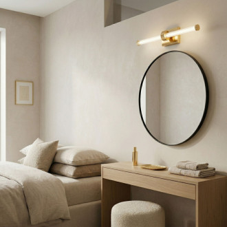 REA Kúpeľňové nástenné LED svietidlo APP1883-1W 40cm GOLD OSW-66038