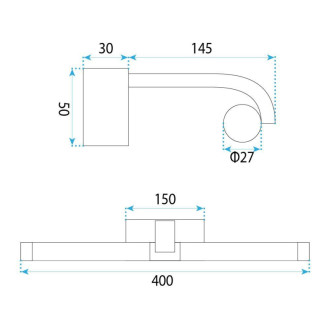 REA Kúpeľňové nástenné LED svietidlo APP1887-1W 40cm BLACK OSW-66042