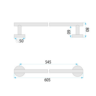 REA Kúpeľňový vešiak 6603 Modern Copper REA-98070