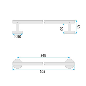 REA Kúpeľňový vešiak 6603 Modern Titan REA-98069